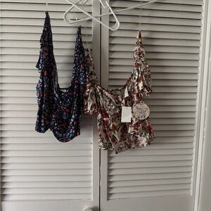 Floral Crop Top Set